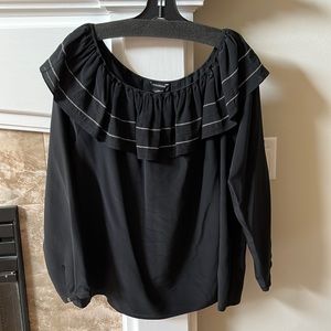 Club Monaco | Black Off The Shoulder Top
